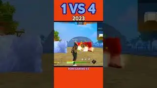#Shorts 1 Vs 4 God 😊Level 2023 New Best Free Fire Max Gameplay 👿👿#short #trending #ronigaming93