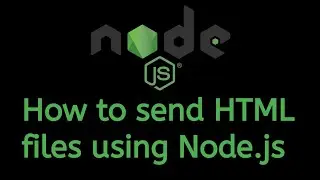 How to send HTML files to users using Node.js | @GoCoderGo | #nodejs | #node  #nodejstutorial