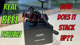 REAL REVIEW Of The RUNCL TITAN II 6000 - Big Spinning Reel For $60 - Compared to Penn Reels