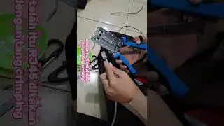 Tutorial ngecrimping kabel Straight dan Cross