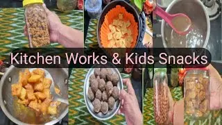 Kitchen Works మధ్యలో Kids Snacks | Daily Mom Routine | Mrs KK Parichayalu|Healthy Snacks for Kids
