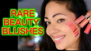 NEW!! RARE BEAUTY BLUSH COLLECTION- SWATCHES AND TRY ON @RareBeauty