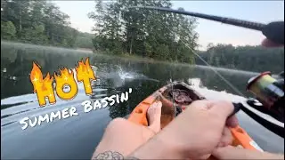 How I&rsquo;m STILL Catching Bass in the HEAT WAVE (NO FISH FINDER) 🥵 - Summer Bass Fishing