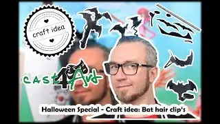 Craft idea: Bat hair clip made of Worbla&rsquo;s&reg; Black Art