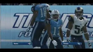 Is Chris Johnson's Big Day Enough To Win a Close Game? - Madden 13 Online Gameplay (Rams vs Titans)