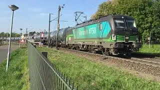 Vectron 750 RTB-Cargo With Tankers Freight Train at Venlo the Netherlands 4.5.2022 Railfan Video 👍👍🚂