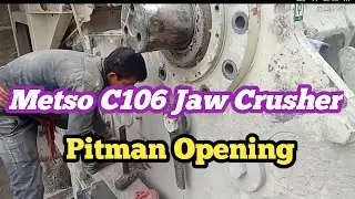 Щековая дробилка Metso C106 Открытие Pitman