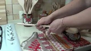 Ceramic Spoon Rest with Ukrainian Pattern