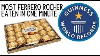 Самое большое количество шоколадных конфет Ferrero Rocher, съеденных за минуту (9 штук) &mdash; мировой рекорд Гиннесса | Furious Pete