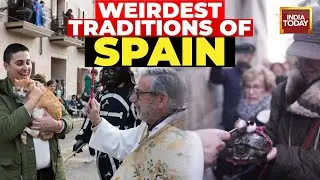 Weird Traditions Of The World; Catholic Priests Bless Pets In Spain On St Anthony's Day