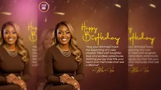 BIRTHDAY POSTER DESIGNING IN ADOBE PHOTOSHOP 2026