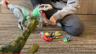 MASSIVE Jurassic World SURVIVAL Rebirth Dinosaur Attack TOYS MATTEL Dino DREX Epic Sprunki Trex FUN!