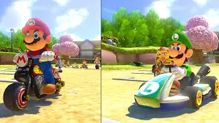 Mario Kart 8 Deluxe &ndash; 2 Players Walkthrough 150 cc (Crossing Cup)