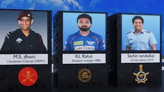 Indian cricketers government job|Ms dhoni | sachin tendulkar