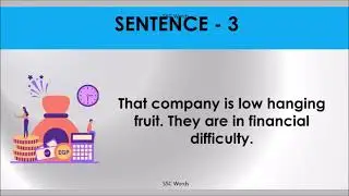 LOW HANGING FRUIT Idiom 314 # Meaning and five sentences # SSC Words