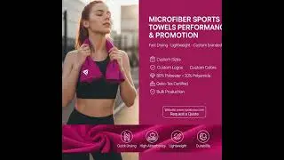 Custom Microfiber Sports Towels | Quick Dry Microfiber Gym Towels  | Fabric Construction and Design
