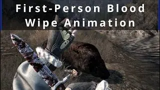 Skyrim First Person Blood Wipe Animation