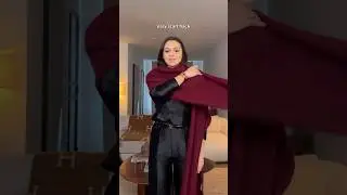 THE way to wear your scarf as a poncho 🤎🤯 | Would you try this new version? | YES or NO? #scarf