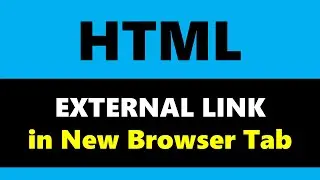 HTML - External Link - Explained