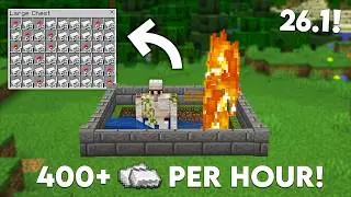 EASIEST IRON Farm Minecraft Bedrock 26.3/1.21!