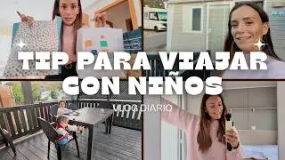 TIP para VIAJAR en COCHE con NIÑOS 🚗 HOUSE TOUR de NUESTRO BUNGALOW en el CAMPING ⛺️ #vlogdiario