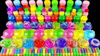 1:28 Minutes Satisfying Video | Unboxing Rainbow Slimes Glitter Bottles | Most Relaxing ASMR #asmr