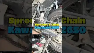 Sprocket & Chain - Kawasaki Z650 #premiumsportcycles #service #asmr #youtube #shorts #reels #fyp