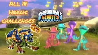 ALL 18 Heroic challenges | Skylanders Giants 100%, Everything Nightmare Playthrough