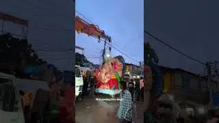 Biggest Ganesh idol Transporting Dhoolpet 2025 #dhoolpetganesh #love #ganeshlifting #agaman #viral