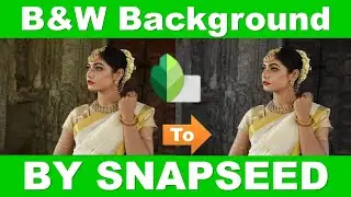 How to Create a Black and White Background Photo by Snapseed