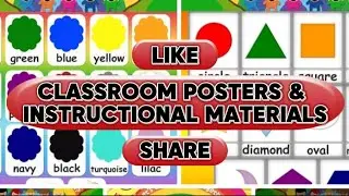CLASSROOM POSTERS AND INSTRUCTIONAL MATERIALS FOR DAYCARE, ELEMENTARY SCHOOL LEARNERS || FREE