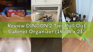 Review DINDON 2 Tier Pull Out Cabinet Organizer (14