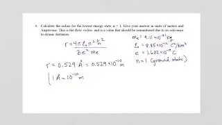 01 Bohr Model Exercise