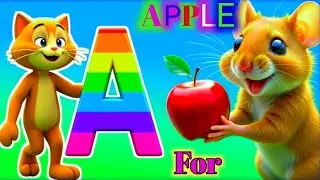 A For Apple || kids learning Alphabets || B for Ball || Apple wali poems