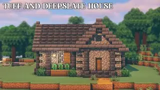 How To Build Tuff And Deepslate House In Minecraft 1.20 || #1 || Minecraft Tutorial