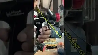 How to clean black widow paint gun . Subscribe 🚨