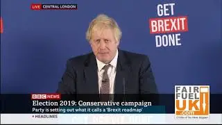 Boris Johnson Commits to Continuing a Freeze in Fuel Duty if Re-Elected
