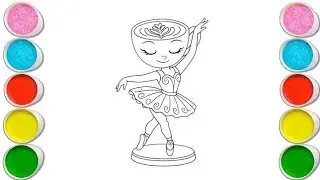 Ballerina Cappuccina Drawing, Painting & Coloring For Kids and Toddlers_ Child Art