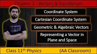 Chp 2: Cartesian Coordinates| Geometric & Algebraic Vector| Vector in plane & Space | Part 2