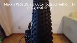 Maxxis Pace 29 2.1 60tpi foldable without TR