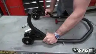 Vortex Spooled Rear Bike Stand Assembly and Review from SportbikeTrackGear.com