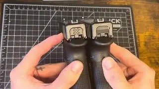 Glock 23 vs Glock 30 Tabletop Size Comparison