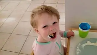 Pancakes for Breakfast! | Harrison Duke eats breakfast Whipped Cream and Pancakes Toddler Breakfast