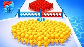New Satisfying Mobile Game Count Masters Number Run Crowd Battle Levels Freeplay