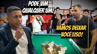 O MAYCON DE TEIXEIRA DESAFIOU O SALÃO INTEIRO A MATAR APENAS UMA BOLA - R$5 MIL NA PARTIDA🔥😱#sinuca 