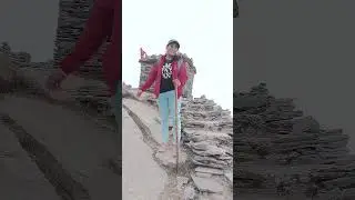 Walking through the mist &mdash; nature at its best 🌫️#FoggyDay #MountainView #PeacefulVlog #ExploreNature