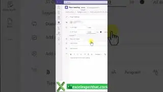How to Create MS Teams Meeting-(V059)