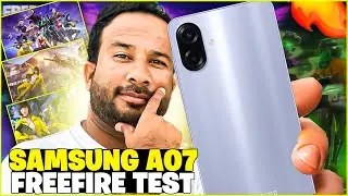 Samsung A07 Free Fire Test 🔥 | 90FPS Gameplay + Battery & Heating Review!