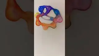 Mix colour drops #watercolor #dropart #art #colors #shorts#viralvideo #drawing #satisfying #easy 🫧💧