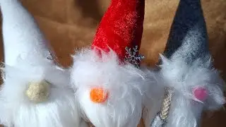 Gnomes. Handmade . DIY. Делаю  маленьких гномов 